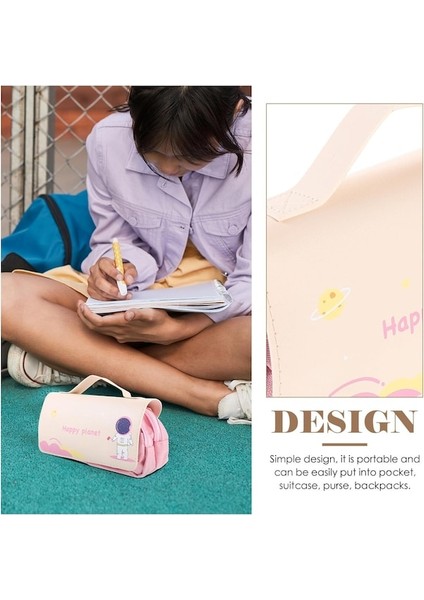 Heamor Astronot Kalem Kutusu Büyük Kapasiteli Sevimli Kalem Çantası Karikatür Saklama Çantası Anaokulu ve Okul Için Kalemlik (Yurt Dışından) indirimleri