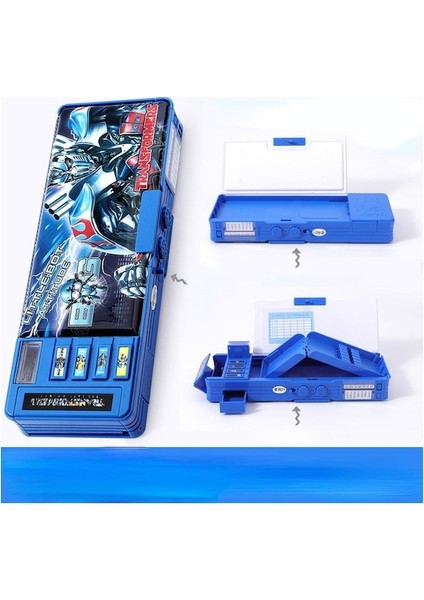 Hss Mectime Kalem Kutusu Öğrenci Büyük Kapasiteli Kırtasiye Kutusu -Koyu Mavi (Yurt Dışından)