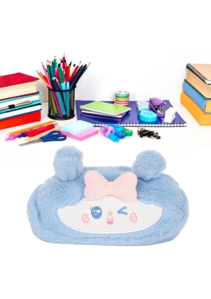 Heamor Peluş Kalem Kutusu Büyük Kapasiteli Kalem Çantası Sevimli Çok Amaçlı Kalem Kutusu Kalemler Kalemler Silgi Cetveller Pembe Kedi - Pembe Kedi (Yurt Dışından) fırsatları