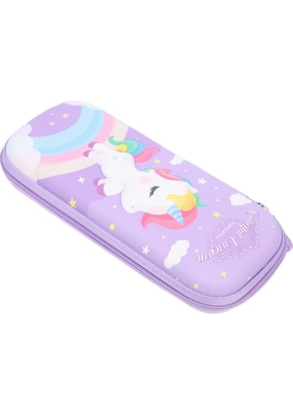 Heamor Büyük Kapasiteli Kalem Kutusu Hayvan Öğrenci Kalem Çantası Eva - Mor (Yurt Dışından)