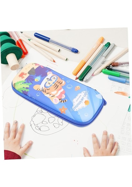 Heamor Büyük Kapasiteli Kalem Kutusu Hayvan Öğrenci Kalem Çantası Eva - Mor (Yurt Dışından) fırsatları