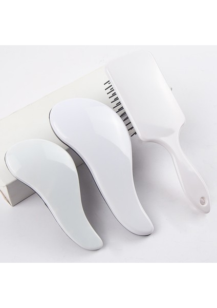 Wit Tt Saç Fırçası Anti-Statische Haar Kam Vrouwen Hoofdhuid Masaj Kam Verminderen Haaruitval Bakım Kappers Ürünleri (Yurt Dışından) fiyatları