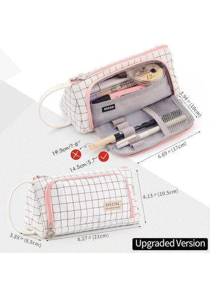 Büyük Kapasiteli Kalem Kutusu Kılıfı Kalem Kutusu Gençler Kızlar Öğrenci Için Basit Kırtasiye Çantası Organizatör (Yurt Dışından) fiyatları