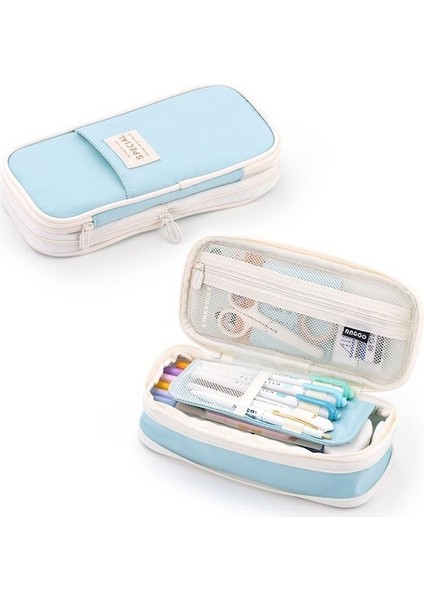 Jolıta Macaron Renk Eşleştirmeli Büyük Kapasiteli Yükseltilmiş Kalem KUTUSU-39820 (Yurt Dışından)