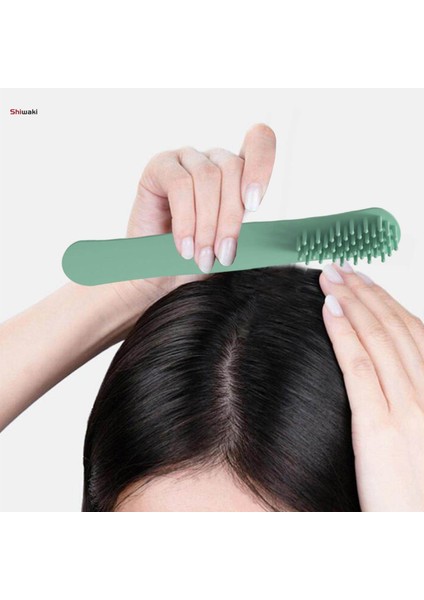 Erkekler Kadınlar Çocuklar Için Hava Yumuşak Esnek Katlanabilir Silikon Masaj Tarağı Hepsi (Yurt Dışından)