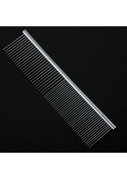 Pro Metal Çift Sıralı Diş Fırçası Bakım Saç Tarak Saç Trim Tırmık Aracı Pet Köpek Kedi Kuaförlük Tarak (Yurt Dışından) modelleri
