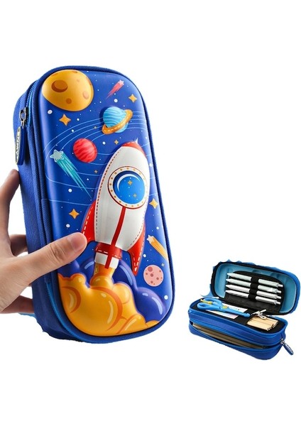 Jolıta 3D Kalem Kutusu Çift Katmanlar Organizatör Sevimli Kız Erkek Okul Ofis Malzemeleri Için Kalem Kılıfı Kutusu -B003 (Yurt Dışından)