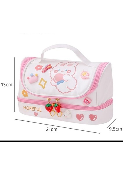 Yystore Öğrenci Kalem Kutusu Çift Katmanlı Büyük Kapasiteli (Yurt Dışından) fiyatları