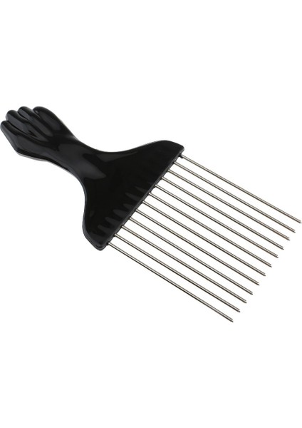 Siyah Yumruk Afro Pick Metal Geniş Diş Saç Tarak Hacim Veren Saç Şekillendirici Anti-Statik Tarak Fırça Dolaşık Açıcı Tarak (Yurt Dışından) indirimleri