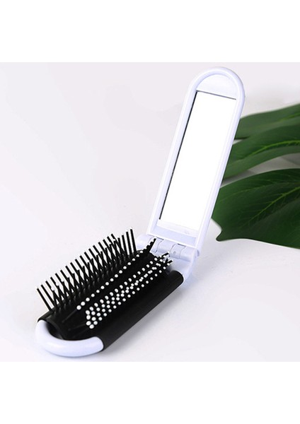 Aynalı Taşınabilir Seyahat Katlanır Saç Fırçası Kompakt Cep Boyutu Tarak-Beyaz (Yurt Dışından) modelleri