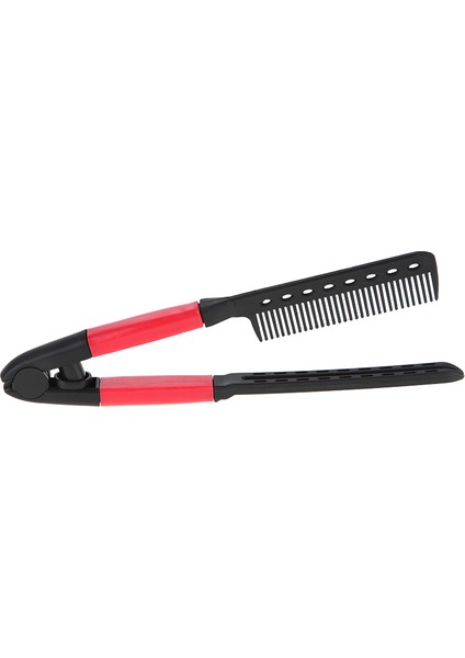 Monja V Tipi Doğrultma Tarak Saç Düzleştirici Fırça Pro Salon Saç Kesimi Dıy Berber Şekillendirici Araçları Anti-Statik Tarak Fırça (Yurt Dışından) fiyatları