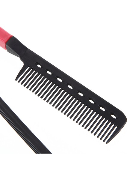 Monja V Tipi Doğrultma Tarak Saç Düzleştirici Fırça Pro Salon Saç Kesimi Dıy Berber Şekillendirici Araçları Anti-Statik Tarak Fırça (Yurt Dışından) indirimleri