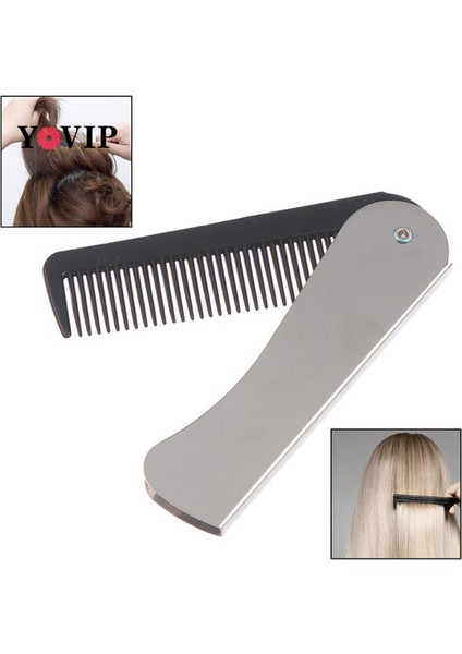 Adet Taşınabilir Seyahat Saç Tarak Fırça Erkek Kadın Katlanabilir Masaj Saç Tarak Katlanır Saç Tarak Kuaförlük Araçları (Yurt Dışından)