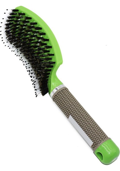 Kıl Saç Masaj Tarak Kuaförlük Tarak Pürüzsüz Saç Kıvırma Tarak Yeşil (Yurt Dışından)