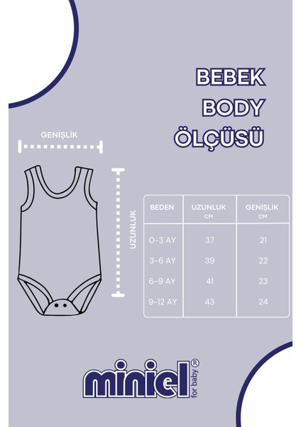 Erkek Bebek Kısa Kollu Penye Organik Pamuklu 3-6-9-12 Ay Bebek Çıtçıtlı Body - MAVİ