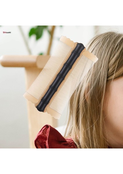 Saç Nit Taraklar Çift Taraflı Taşınabilir Çocuklar Yetişkinler Için Dayanıklı Bit Taraklar Siyah Için Bit Temizleme Tarağı (Yurt Dışından) fiyatları