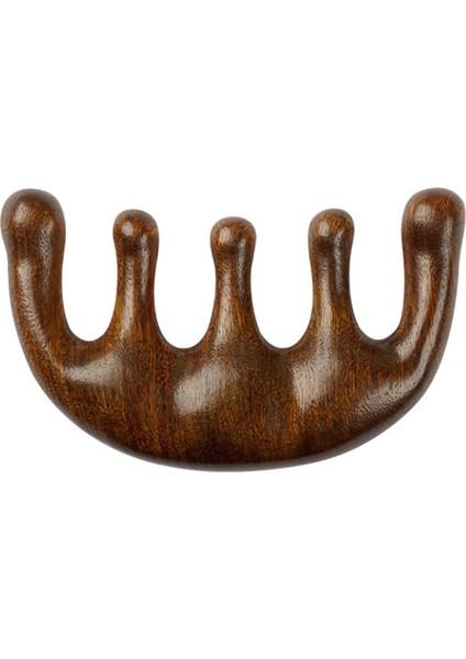 Baş Meridyen Masaj Tarağı Yeşil Sandal Ağacı Beş Geniş Dişli Anti-Statik Tarak (Yurt Dışından) indirimleri