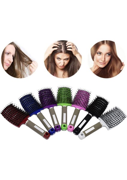 Kıl Saç Masaj Tarak Kuaförlük Tarak Pürüzsüz Saç Kıvırma Tarak Yeşil (Yurt Dışından) modelleri