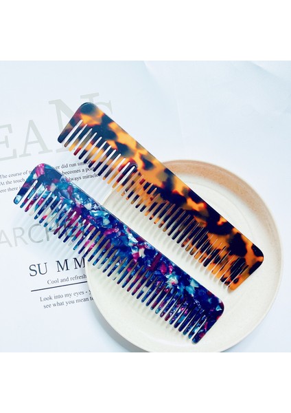 18CM Asetat Saç Tarak Renkli Kuaförlük Tarak Anti-Statik Saç Fırçası Kadın Kızlar Için Saç Şekillendirici Aracı Yeni Varış (Yurt Dışından) modelleri