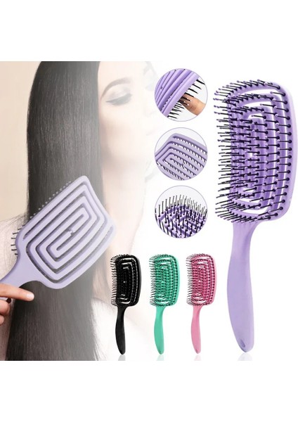Kızlar Saç Derisi Masaj Tarak Saç Fırçası Kıl Naylon Kadın Islak Kıvırcık Detangle Saç Fırçası Salon Kuaförlük Şekillendirici Araçları (Yurt Dışından) fiyatları