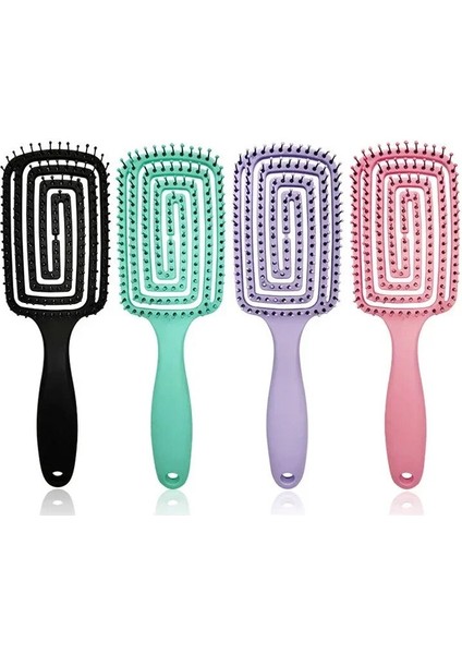 Kızlar Saç Derisi Masaj Tarak Saç Fırçası Kıl Naylon Kadın Islak Kıvırcık Detangle Saç Fırçası Salon Kuaförlük Şekillendirici Araçları (Yurt Dışından) modelleri