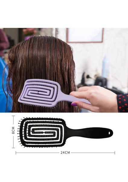 Kızlar Saç Derisi Masaj Tarak Saç Fırçası Kıl Naylon Kadın Islak Kıvırcık Detangle Saç Fırçası Salon Kuaförlük Şekillendirici Araçları (Yurt Dışından) indirimleri