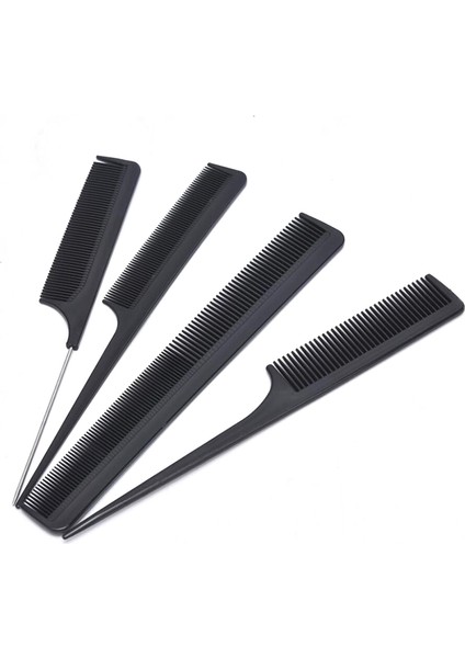 10 Adet Saç Şekillendirici Siyah Tarak Seti Profesyonel Salon Anti-Statik Berber Taraklar (Yurt Dışından) fırsatları