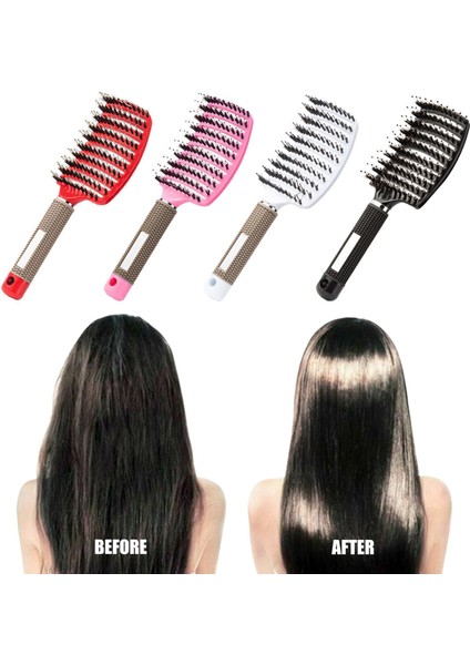 Saç Derisi Masaj Tarak Saç Fırçası Kıl Naylon Kadın Islak Kıvırcık Detangle Saç Fırçası Salon Kuaförlük Şekillendirici Aracı Saç Fırçası (Yurt Dışından) fiyatları