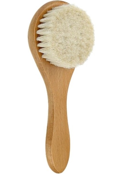 Bebek Saç Fırçası Ahşap Saplı Bebek Yuvarlak Saç Fırçası Doğal Yumuşak Kıl Kapaklar Fırça Yürüyor Yenidoğan Bebek Için (Yurt Dışından)