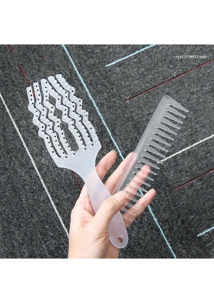 Adet Geniş Diş Hava Yastığı Tarak Kadın Kafa Derisi Masaj Tarak Saç Fırçası Oyma Ev Salon Dıy Kuaförlük Aracı (Yurt Dışından) modelleri