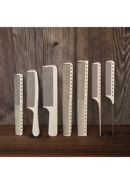 Profesyonel Berber Dükkanı Saç Kesme Tarak Sıçan Kuyruk Tarak Çift Taraflı Tarak Itme Kenar Düz Saç Tarak Saç Kesimi Seti (Yurt Dışından)