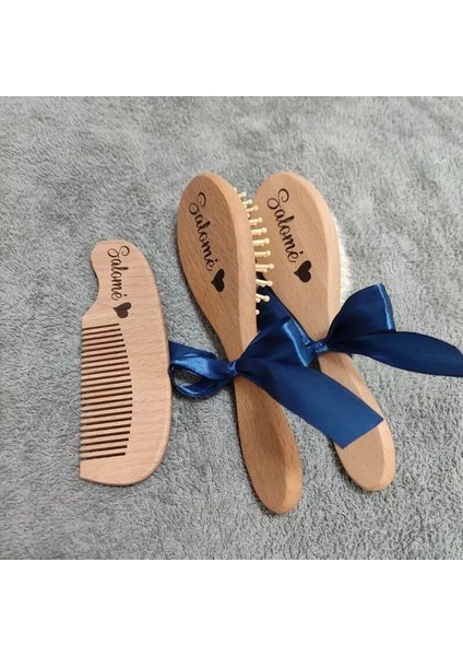 Kişiselleştirilmiş Bebek Hediyesi Yenidoğan Saç Fırçası ve Tarak, Bebek Hatıra Ahşap Kıl Yürümeye Başlayan Tarak Bebek Duş Hediyesi (Yurt Dışından) fırsatları