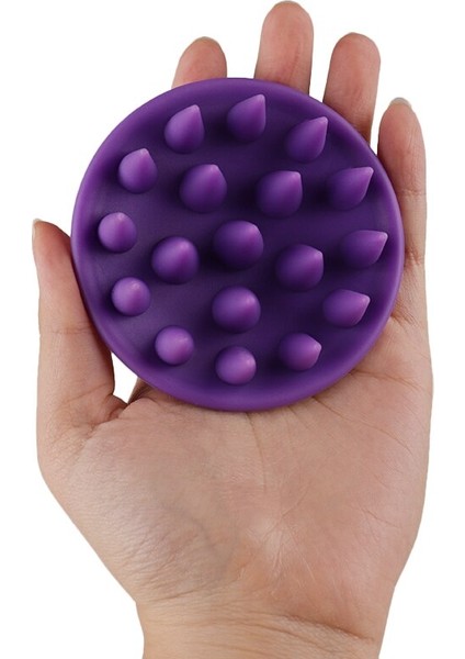 Yuvarlak Gıda Sınıfı Silikon Saç Tarak Masaj Fırçası Şampuan Kadınlar Için Yumuşak Kafa Saç Derisi Tedavileri Temizleme Banyo Fırçası (Yurt Dışından) fırsatları