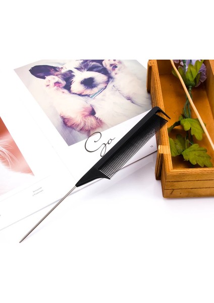 1 Adet Anti-Statik Siyah Tarak Metal Ince Dişli Saç Fırçası Kızlar Kadınlar Için Masaj Tarak Salon Kuaförlük Şekillendirici Aracı Saç Araba (Yurt Dışından) modelleri