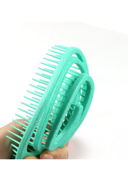 Rahatlatıcı Elastik Masaj Tarak Taşınabilir Içi Boş Saç Tarak Kafa Derisi Masaj Fırçası Salon Şekillendirici Araçları Dairesel Düz Renk (Yurt Dışından) indirimleri