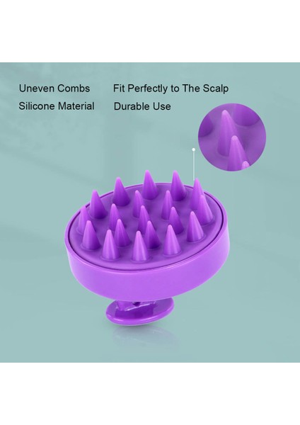 Saç Derisi Devicer Saç Şampuanı Fırçası Yumuşak Silikon Kafa Devicer Tarak Saç Derisi Masaj Şampuan Fırçası Saç Derisi Scrubber (Yurt Dışından) fiyatları