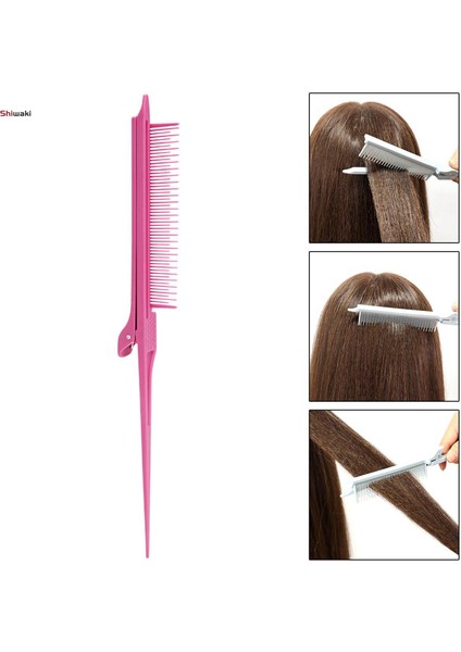 Kuaför Için Tarak Tarağı Boyama Kesme Kırpma Için Kuyruk Tarağı Gül Kırmızısı (Yurt Dışından) fırsatları
