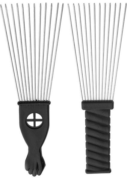 Pro Metal Afro Fırça Geniş Diş Saç Tarak Hacim Veren Saç Şekillendirici Anti-Statik Tarak Fırça Dolaşık Açıcı Tarak Siyah Yumruk (Yurt Dışından) fırsatları