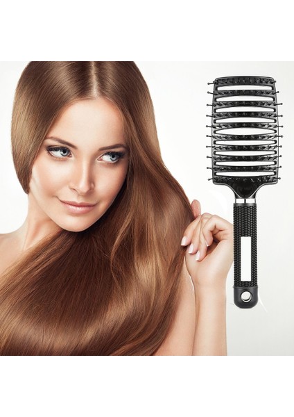 Kadın Saç Derisi Masaj Tarak Geniş Diş Saç Fırçası Islak Kıvırcık Detangle Saç Fırçası Salon Kuaförlük Şekillendirici Araçları (Yurt Dışından) fiyatları