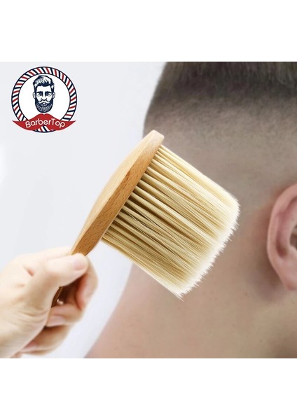 Boyun Yüz Uzun At Saç Fırçası Berber El Temiz Kırık Saç Kesimi Fırçası Sakal Salon Kesme Kuaförlük Şekillendirici Araçları (Yurt Dışından)