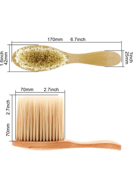 Boyun Yüz Uzun At Saç Fırçası Berber El Temiz Kırık Saç Kesimi Fırçası Sakal Salon Kesme Kuaförlük Şekillendirici Araçları (Yurt Dışından) modelleri