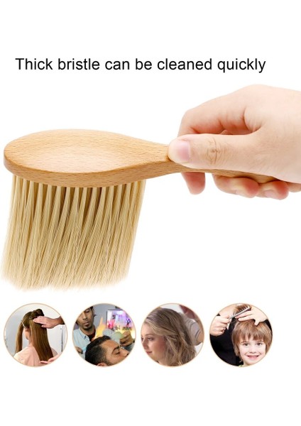 Boyun Yüz Uzun At Saç Fırçası Berber El Temiz Kırık Saç Kesimi Fırçası Sakal Salon Kesme Kuaförlük Şekillendirici Araçları (Yurt Dışından) indirimleri