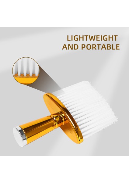 Jaerbee Yumuşak Saç Fırçası Boyun Yüz Duster Kuaförlük Saç Kesme Temizleme Fırçası Berber Salonu Kuaförlük Araçları-Altın (Yurt Dışından) indirimleri