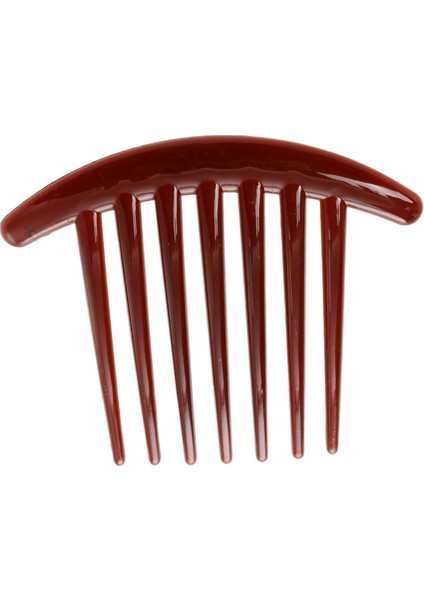 Adet Saç Tarak Pin Aksesuarları Plastik Kadın Bayan Moda Kahverengi (Yurt Dışından)