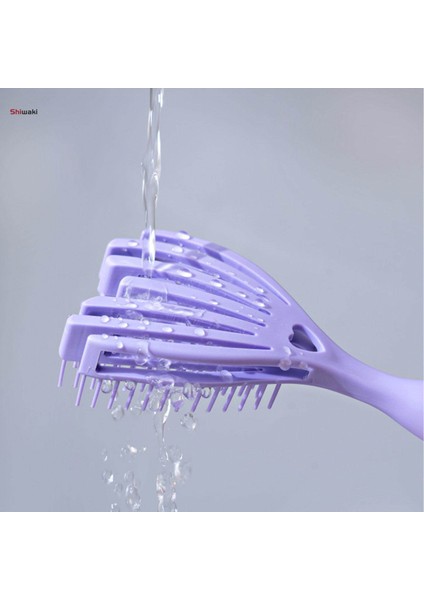 Dolaşık Açıcı Saç Fırçası Kaymaz Saplı Rahat Aksesuar Çok Amaçlı Esnek Içi Boş Menekşe (Yurt Dışından) modelleri