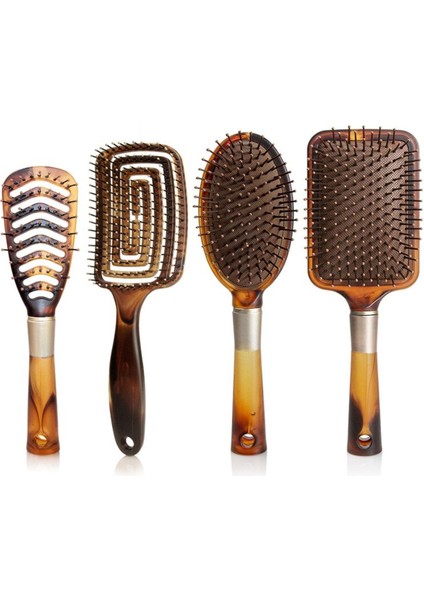 Kızlar Saç Derisi Masaj Tarak Saç Fırçası Kadın Islak Kıvırcık Detangle Saç Fırçası Salon Kuaförlük Şekillendirici Araçları (Yurt Dışından)