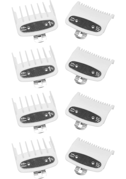 Xhhdqes 8 Adet Saç Kesme Makinesi Tarak Kılavuz Seti Saç Düzeltici Muhafızları Ekleri 1.5mm/4.5mm Wahl Saç Kesme Makinesi (Yurt Dışından)