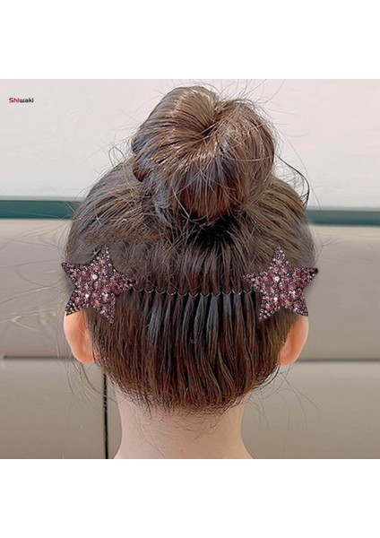 Kadınlar Için Saç Şekillendirici Aracı Kıvırcık Saçlar Için Saç Tarak Klipsi Tüm Saç Tipleri Pembe (Yurt Dışından)