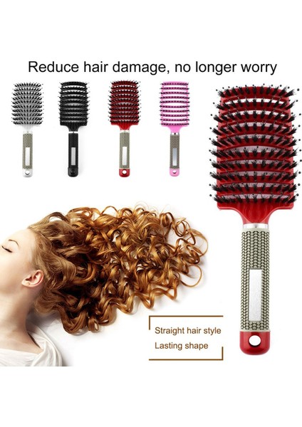 Saç Fırçası Saç Derisi Masaj Tarak Saç Fırçası Kıl Naylon Kadın Islak Kıvırcık Detangle Saç Fırçası Salon Kuaförlük Şekillendirici Araçları (Yurt Dışından) modelleri