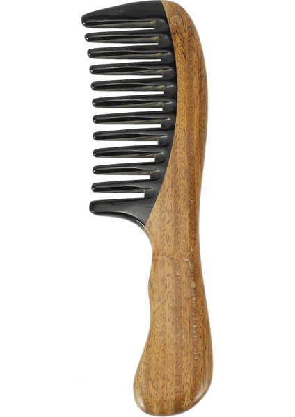Yeşil Sandal Ağacı Saç Tarak Hiçbir Statik Dolaşık Açıcı Doğal Aroma El Yapımı Ahşap Manda Boynuzu Tarak Ince Diş Tarak (Yurt Dışından) fiyatları